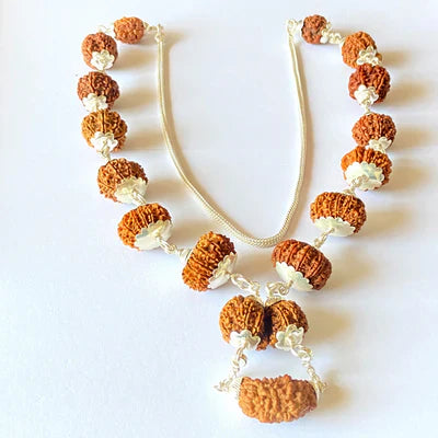 1 - 13 Mukhi Shiv Shakti Rudraksha Mala (Nepal Origin)